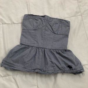 Y2K Pinstripe Tube Top